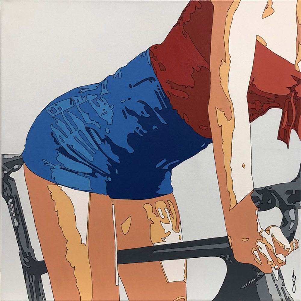 Tableau de LUDOVIC GLATARD a pour titre  VIVIANA style figuratif dim : LUDOVIC GLATARDprix: