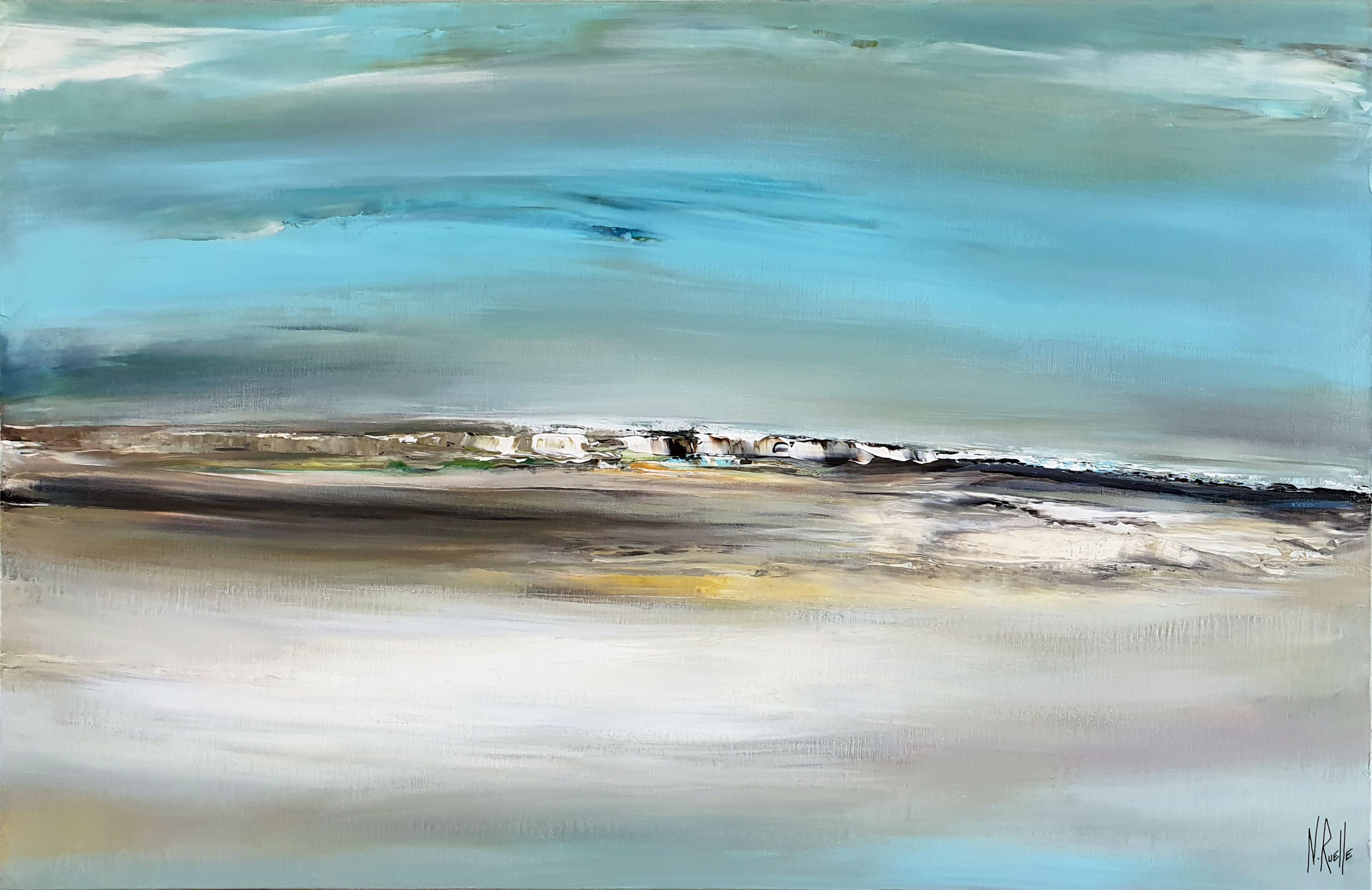 Tableau de RUELLE NICOLAS a pour titre  LUMEN style abstrait dim : RUELLE NICOLASprix:750
