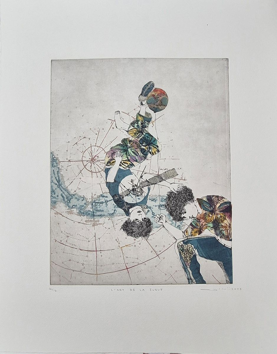 Editions d'art de ATSUKO ISHII a pour titre  L'ART DE LA FUGUE style figuratif dim : ATSUKO ISHIIprix:250