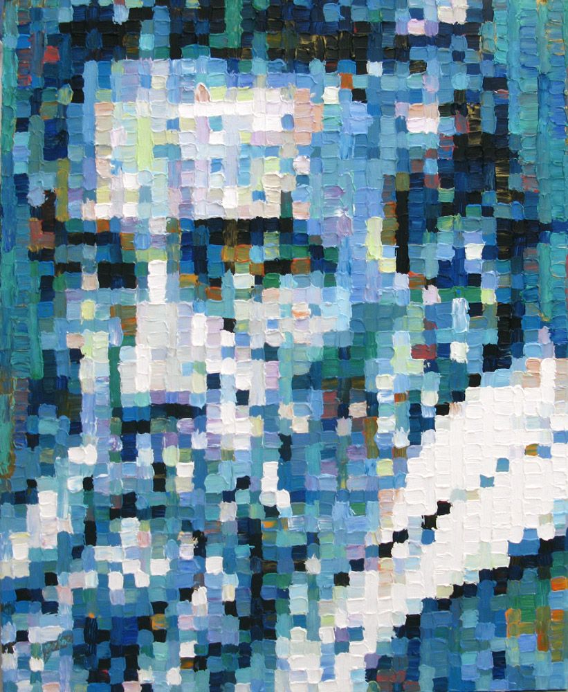 Tableau de NICOLAS JESBAC a pour titre  L'INTOUCHABLE style figuratif, graphique dim : NICOLAS JESBACprix:1000