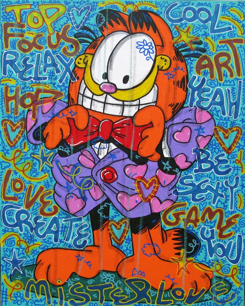 Tableau de RICO SAB a pour titre  Lover style street pop art dim : RICO SABprix:450