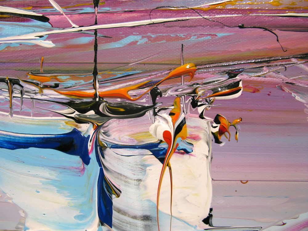 Tableau de F. BOUTET a pour titre  MARINE ABSTRAITE 2025-105 style figuratif dim : F. BOUTETprix:900