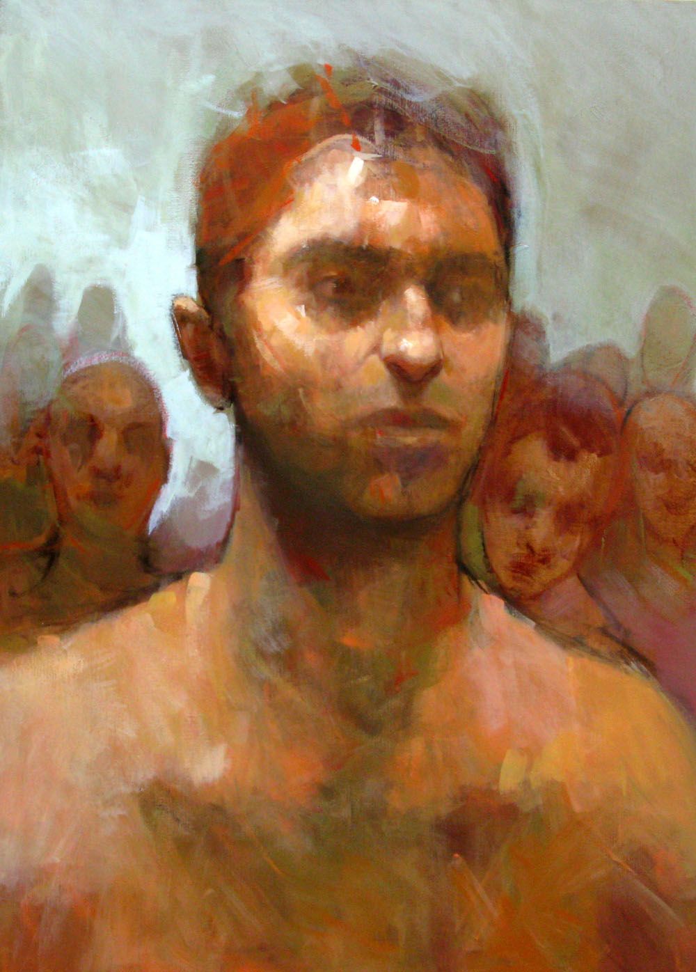Tableau de MASSEBEUF Olivier a pour titre  THE THEBAN style figuratif dim : MASSEBEUF Olivierprix:1400