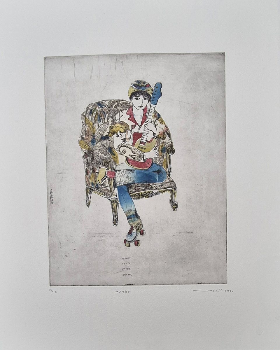 Editions d'art de ATSUKO ISHII a pour titre  MAYBE style figuratif dim : ATSUKO ISHIIprix:250