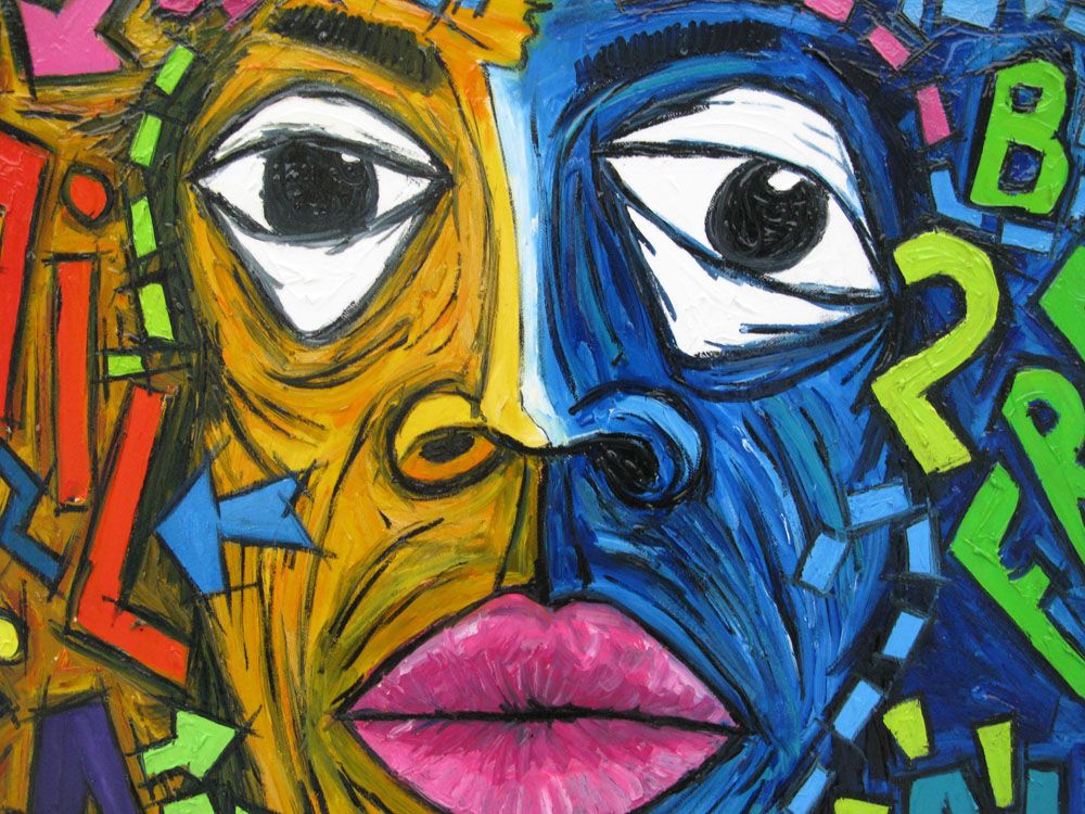 Tableau de MICHADU a pour titre  J'AI 51 ANS style no dim : MICHADUprix: