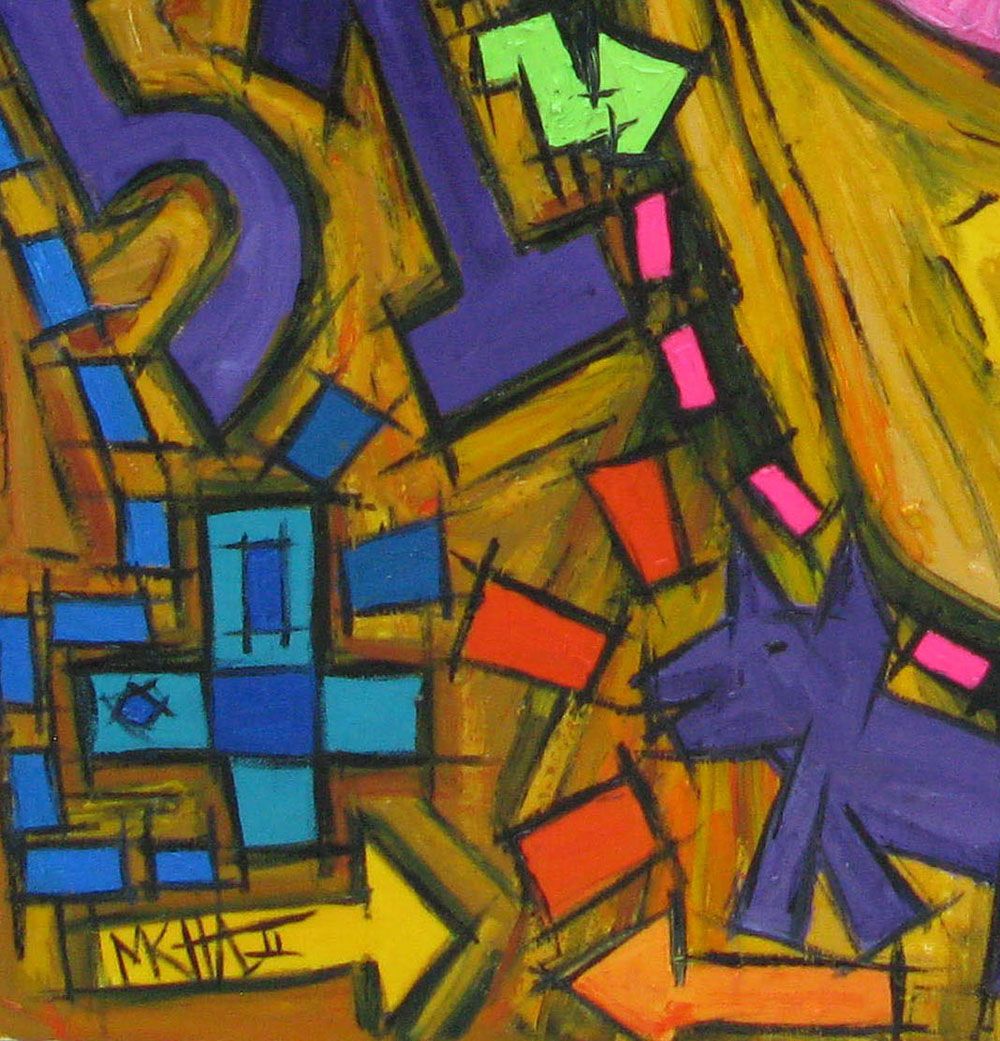 Tableau de MICHADU a pour titre  J'AI 51 ANS style no dim : MICHADUprix:
