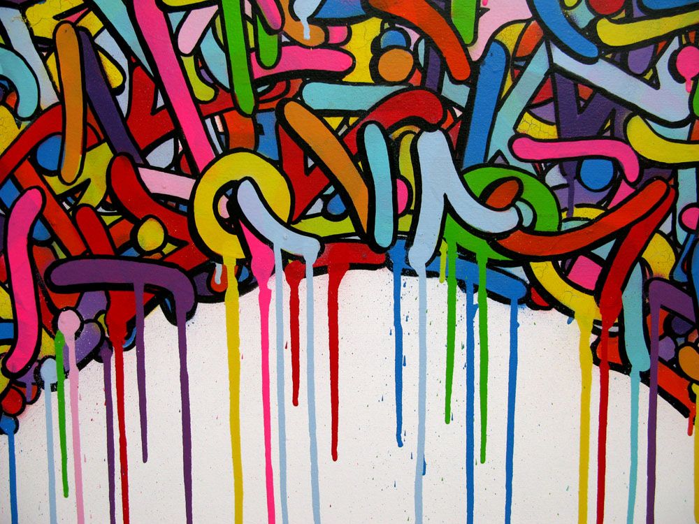 Tableau de EL GATO S. a pour titre  Mandala style graffiti, street art dim : EL GATO S.prix:2500