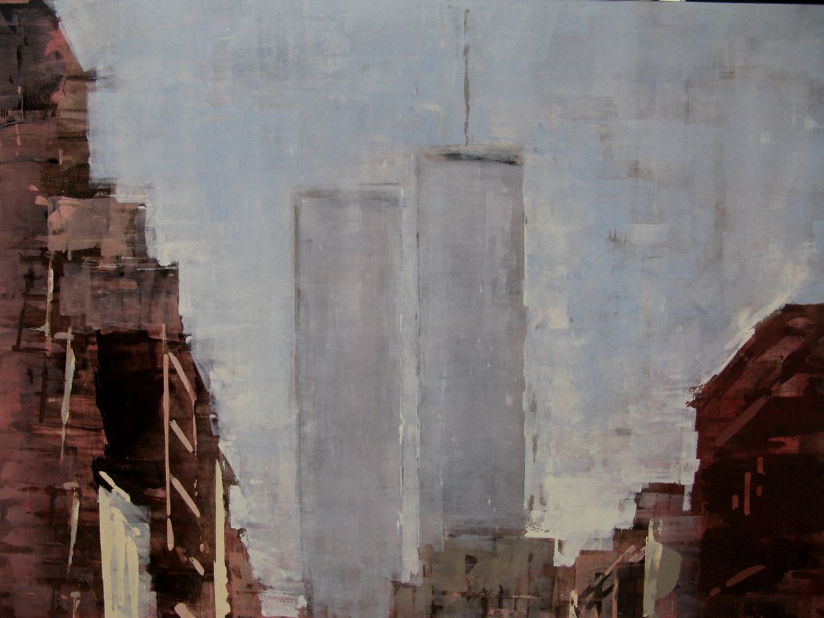 Tableau de ADRIEN FAVEAU a pour titre  Manhattan 80's style figuratif, graphique dim : ADRIEN FAVEAUprix:3200