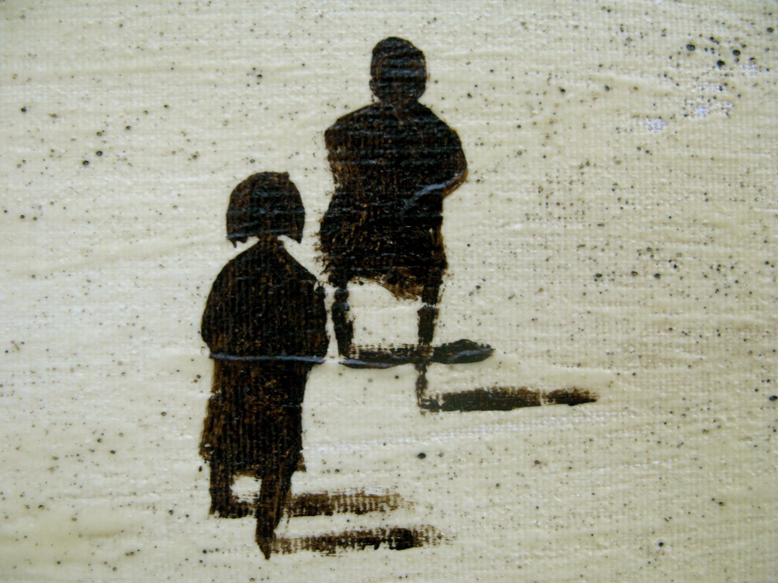 Tableau de MARCOS ZRIHEN NOWOTNY a pour titre  Face to face style figuratif dim : MARCOS ZRIHEN NOWOTNYprix:80
