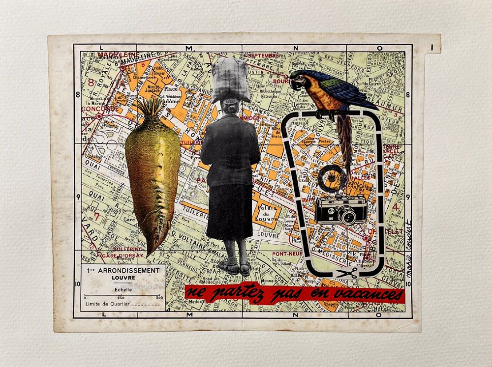 Dessin de MARIE COUDERT a pour titre  Paris 1 : ne partez pas en vacances style figuratif dim : MARIE COUDERTprix:90