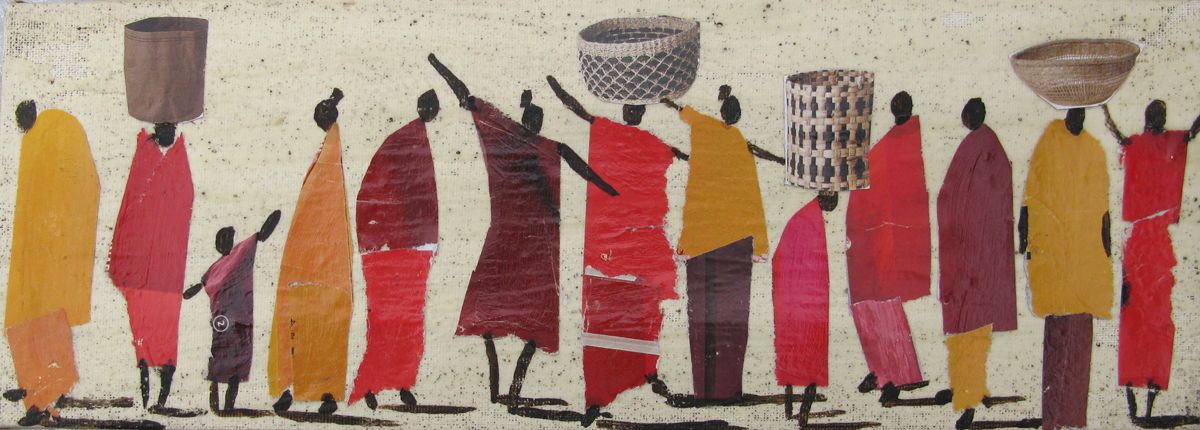 Tableau de MARCOS ZRIHEN NOWOTNY a pour titre  Massaï - Barcelona 2025 style figuratif dim : MARCOS ZRIHEN NOWOTNYprix:90