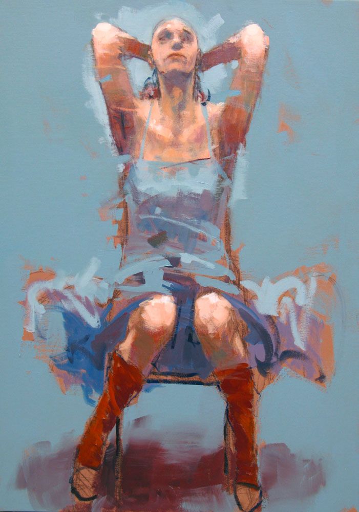 Tableau de MASSEBEUF Olivier a pour titre  Them style figuratif dim : MASSEBEUF Olivierprix:1200