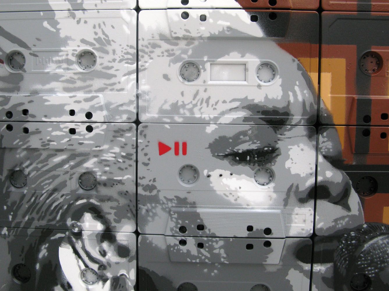 Tableau de MR MELODY a pour titre  Pièce unique STREET ART: ERIKAH style street pop art, street art dim : MR MELODYprix:400