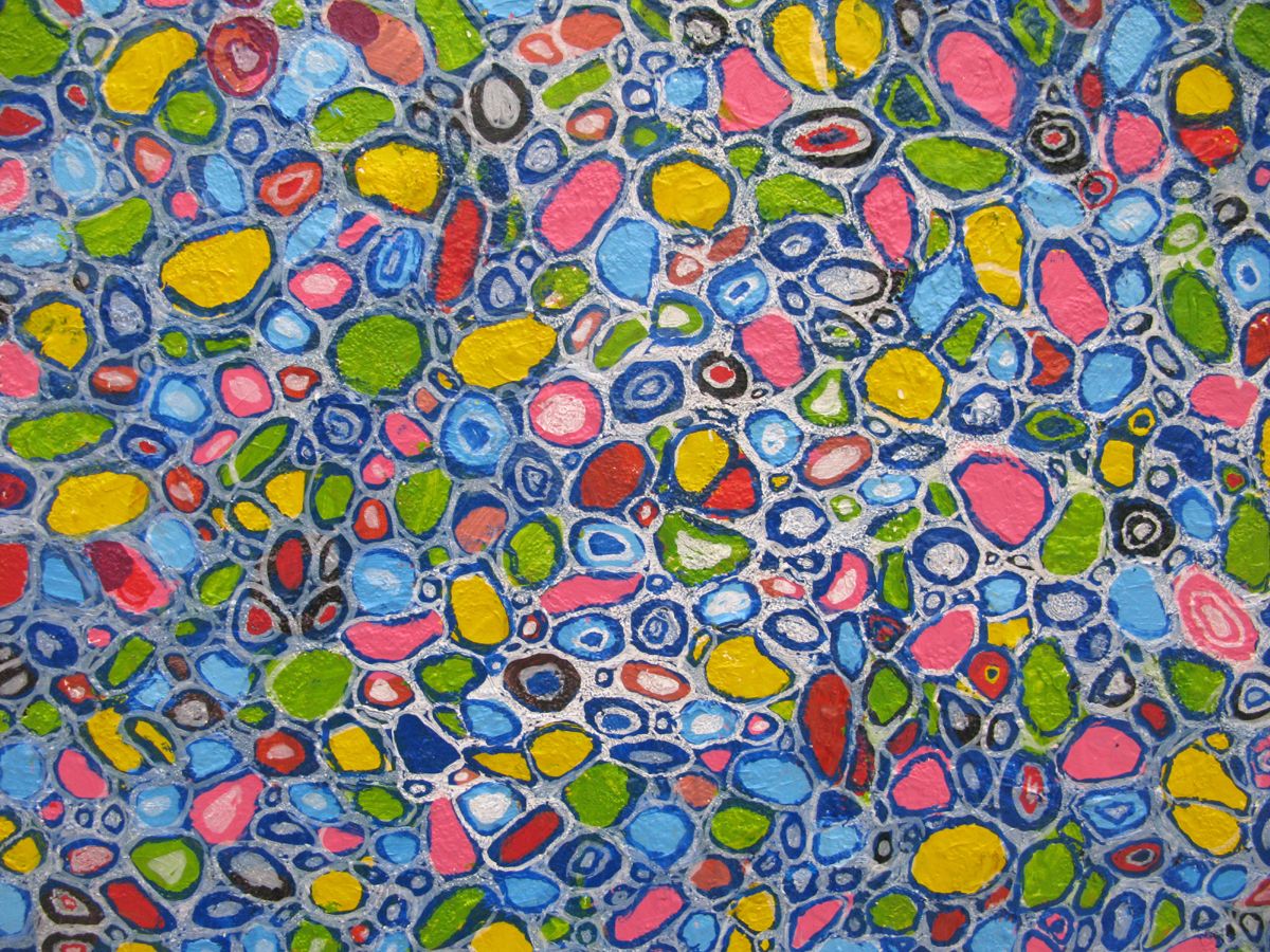 Tableau de JAVIER RAMIREZ a pour titre  MICROCOLOUR 1 style abstrait dim : JAVIER RAMIREZprix:800