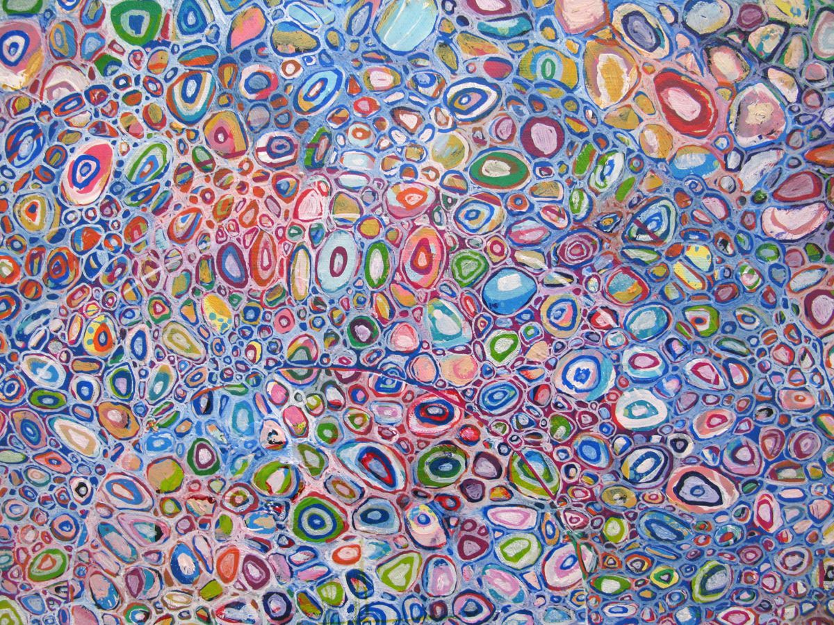 Tableau de JAVIER RAMIREZ a pour titre  MICROCOLOUR 2 style abstrait dim : JAVIER RAMIREZprix:800