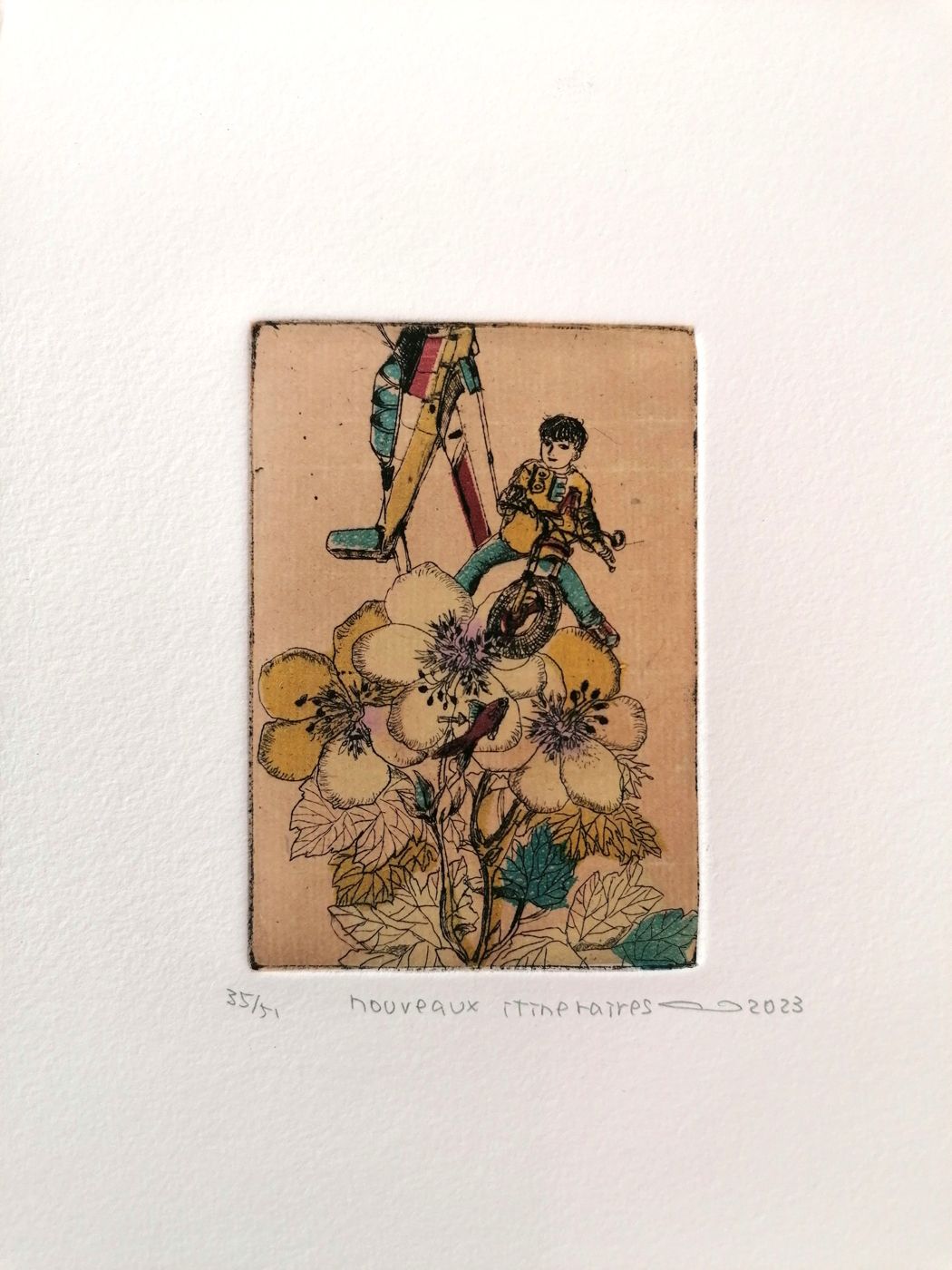 Editions d'art de ATSUKO ISHII a pour titre  Nouveau itinéraires style figuratif dim : ATSUKO ISHIIprix:40