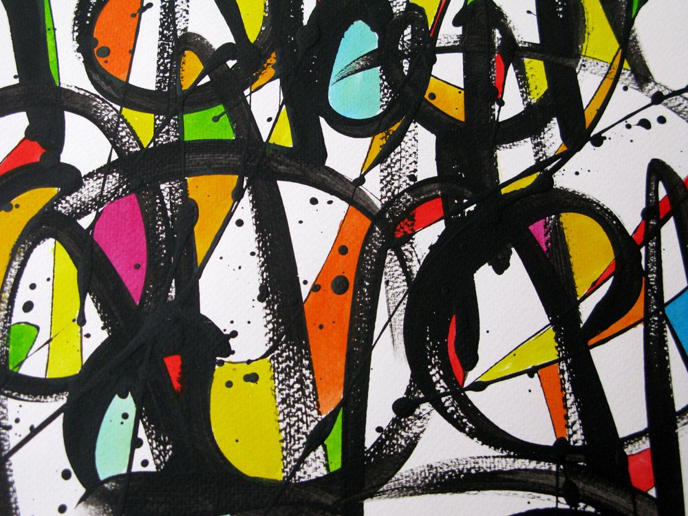 Dessin de STEPHANE RIME a pour titre  Noname n°B6 style abstrait dim : STEPHANE RIMEprix:100