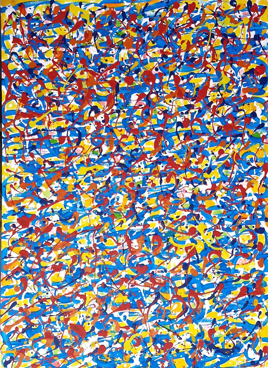 Dessin de STEPHANE RIME a pour titre  Noname D4 style abstrait dim : STEPHANE RIMEprix:140