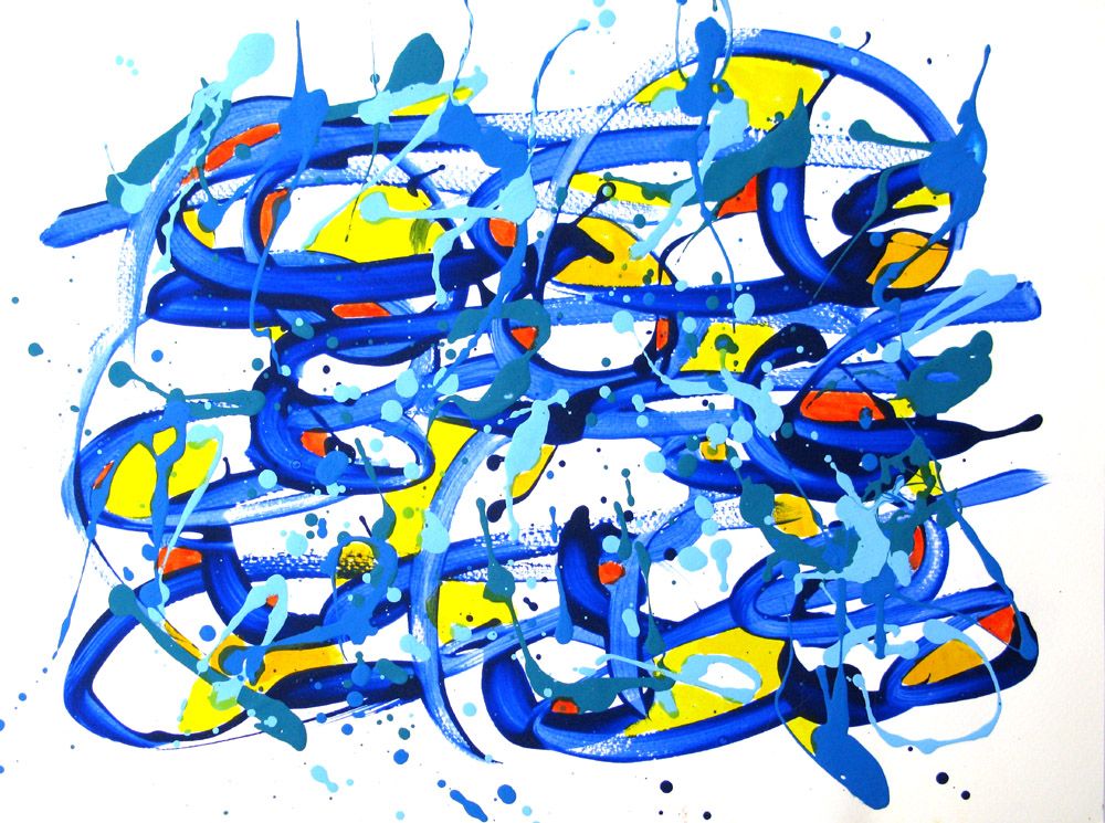Dessin de STEPHANE RIME a pour titre  noname D52 style abstrait dim : STEPHANE RIMEprix:70