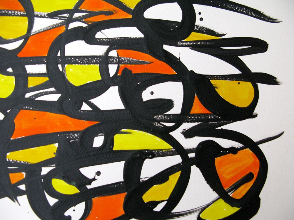 Dessin de STEPHANE RIME a pour titre  noname D80 style abstrait dim : STEPHANE RIMEprix:70