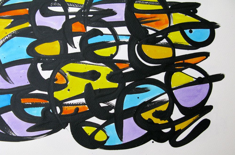 Dessin de STEPHANE RIME a pour titre  noname D81 style abstrait dim : STEPHANE RIMEprix:70