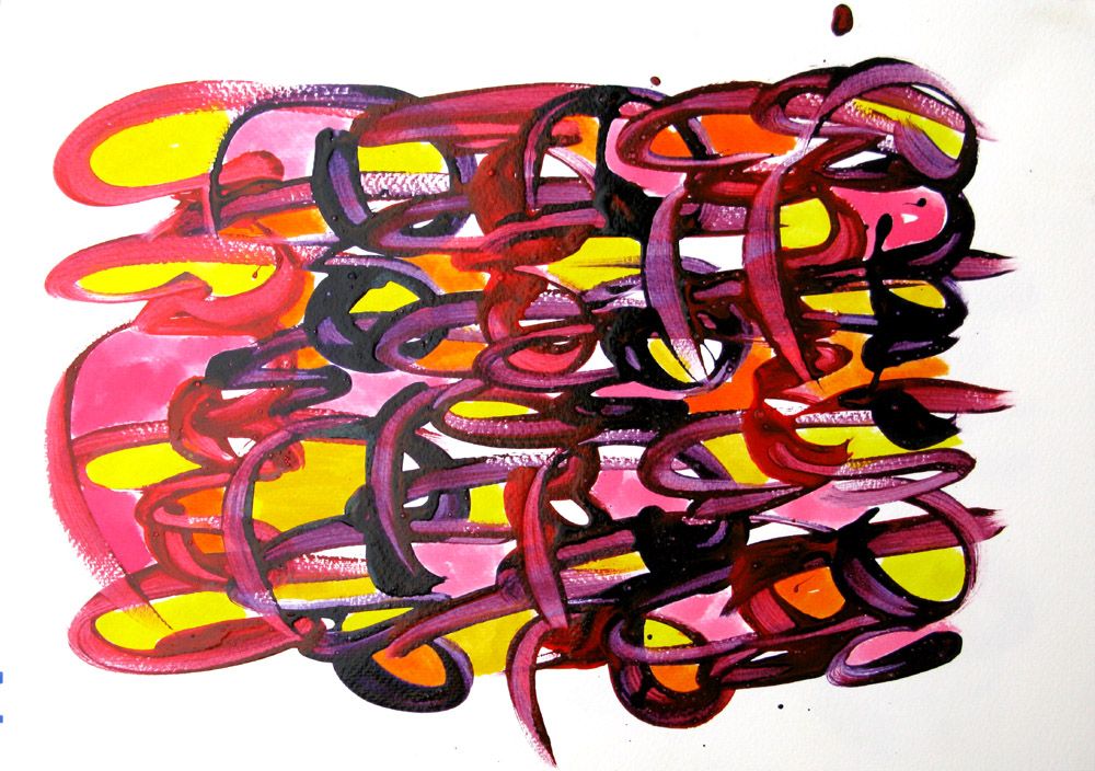 Dessin de STEPHANE RIME a pour titre  noname D92 style abstrait dim : STEPHANE RIMEprix:70