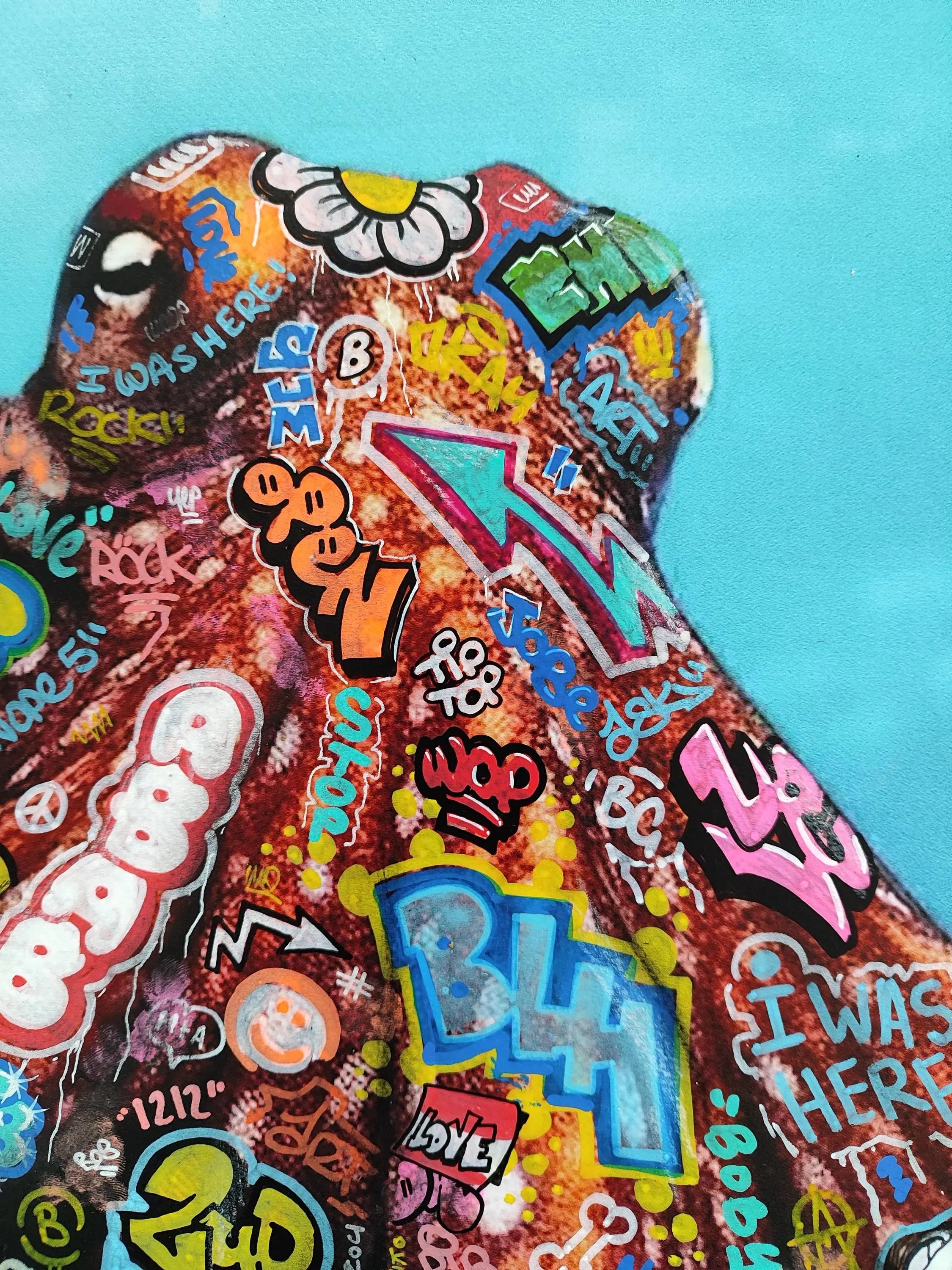 Editions d'art de BLACH a pour titre  Octopus II style street pop art dim : BLACHprix:160