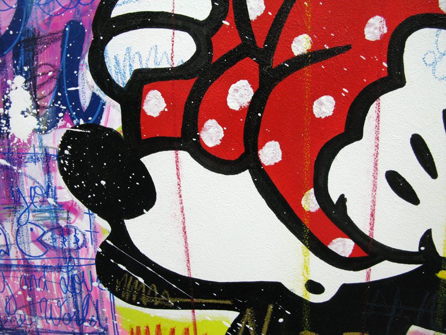 Tableau de ONIZBAR a pour titre  Who's there style street pop art, graphique dim : ONIZBARprix:1000