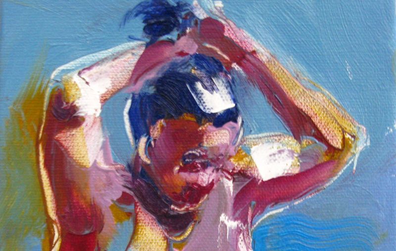 Tableau de OLENA SINIUHINA a pour titre  Oksana style figuratif dim : OLENA SINIUHINAprix:80