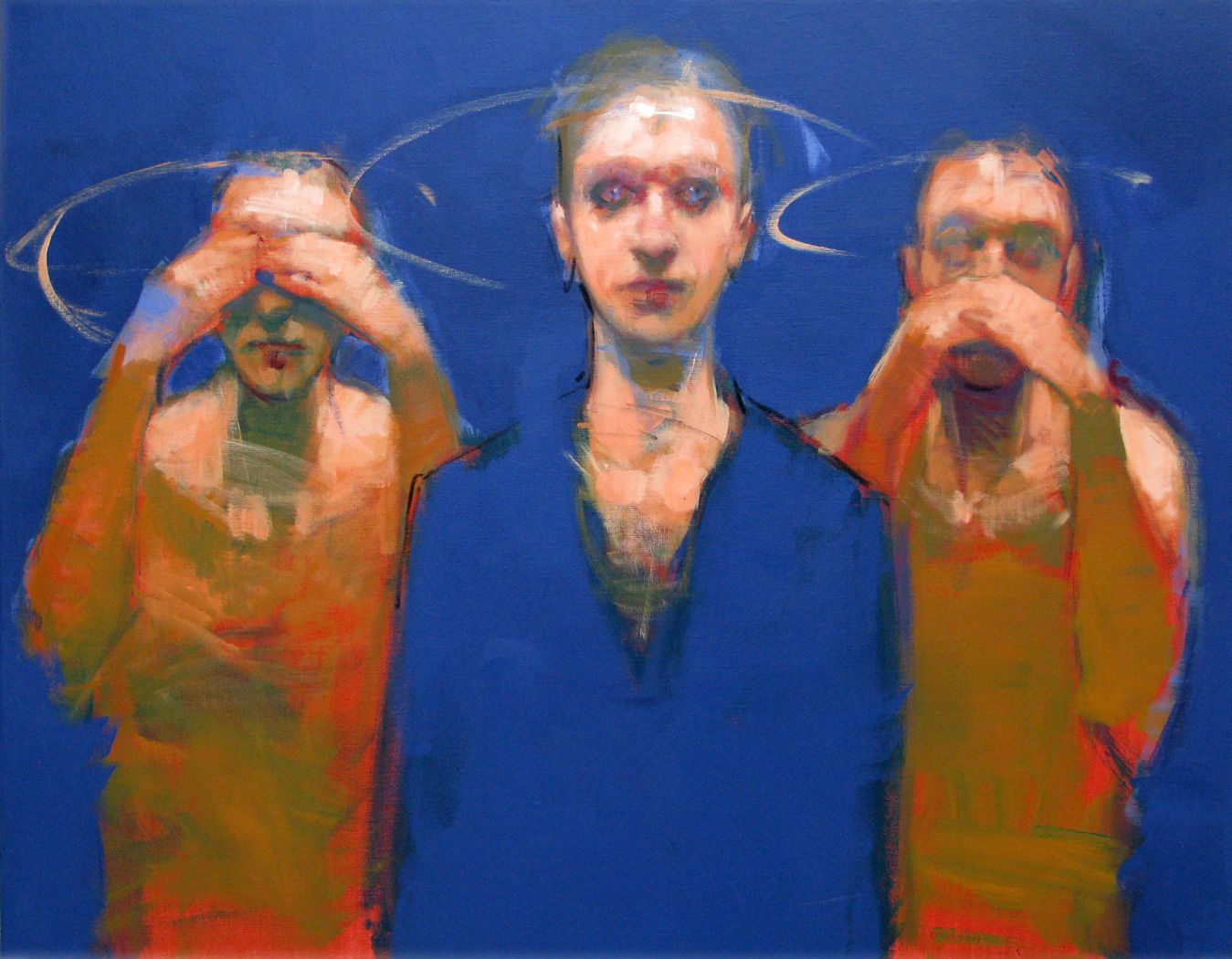Tableau de MASSEBEUF Olivier a pour titre  Holy s**t style figuratif dim : MASSEBEUF Olivierprix:800