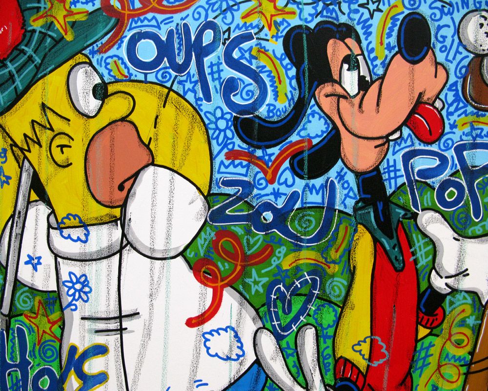 Tableau de RICO SAB a pour titre  Oups style graphique dim : RICO SABprix:600