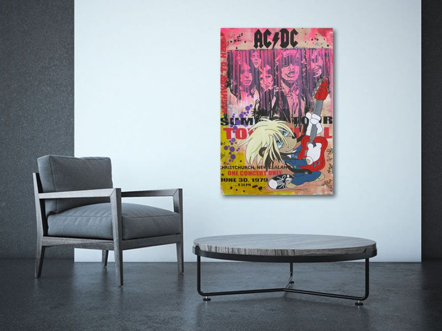 Tableau de PATRICIA GADISSEUR a pour titre  ACDC style street pop art dim : PATRICIA GADISSEURprix: