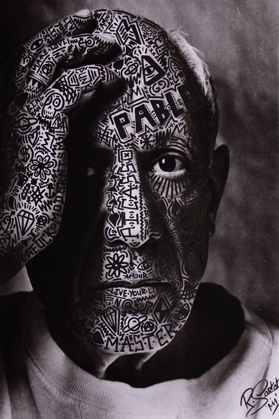Photo de RS ARTIST a pour titre  PABLO style street pop art dim : RS ARTISTprix:60