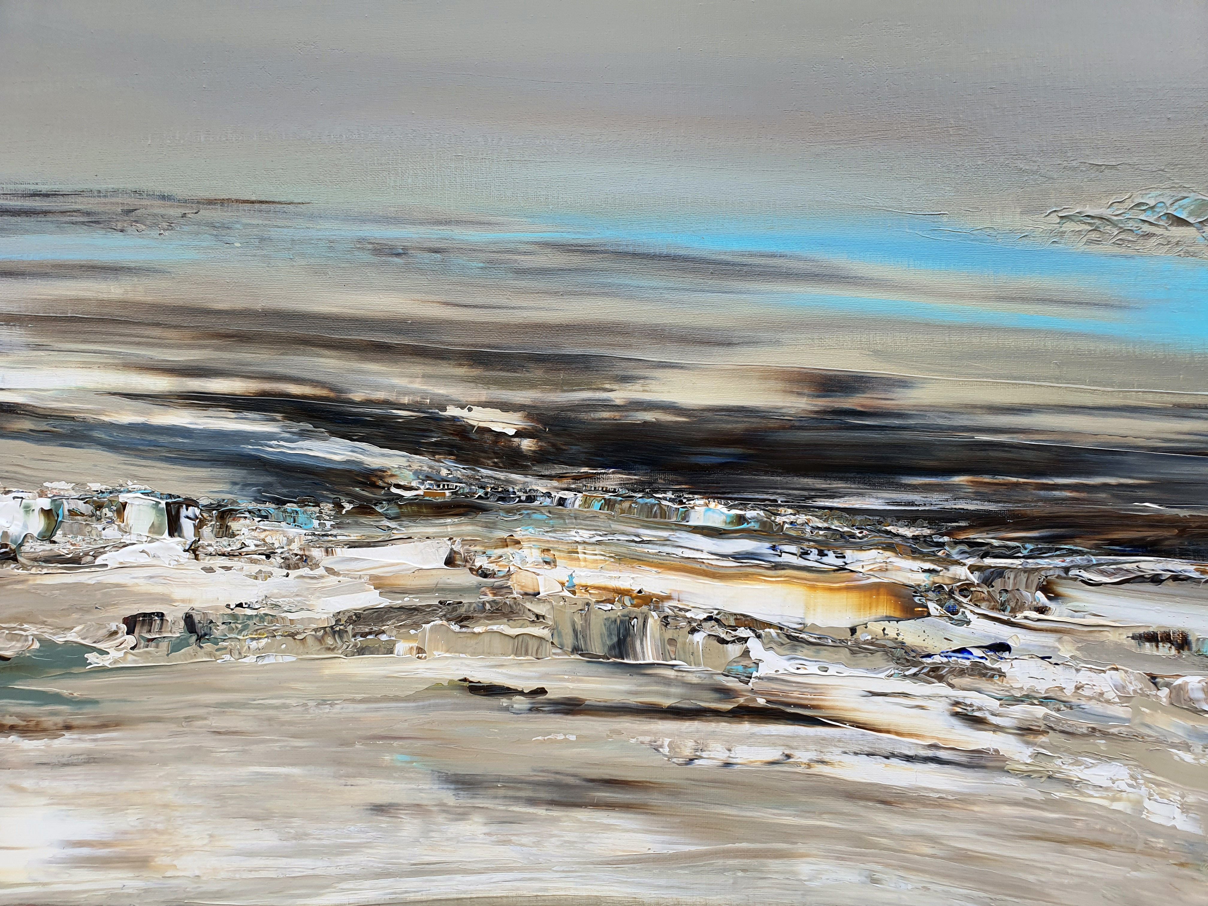 Tableau de RUELLE NICOLAS a pour titre  PREMIER JOUR style abstrait dim : RUELLE NICOLASprix:1000