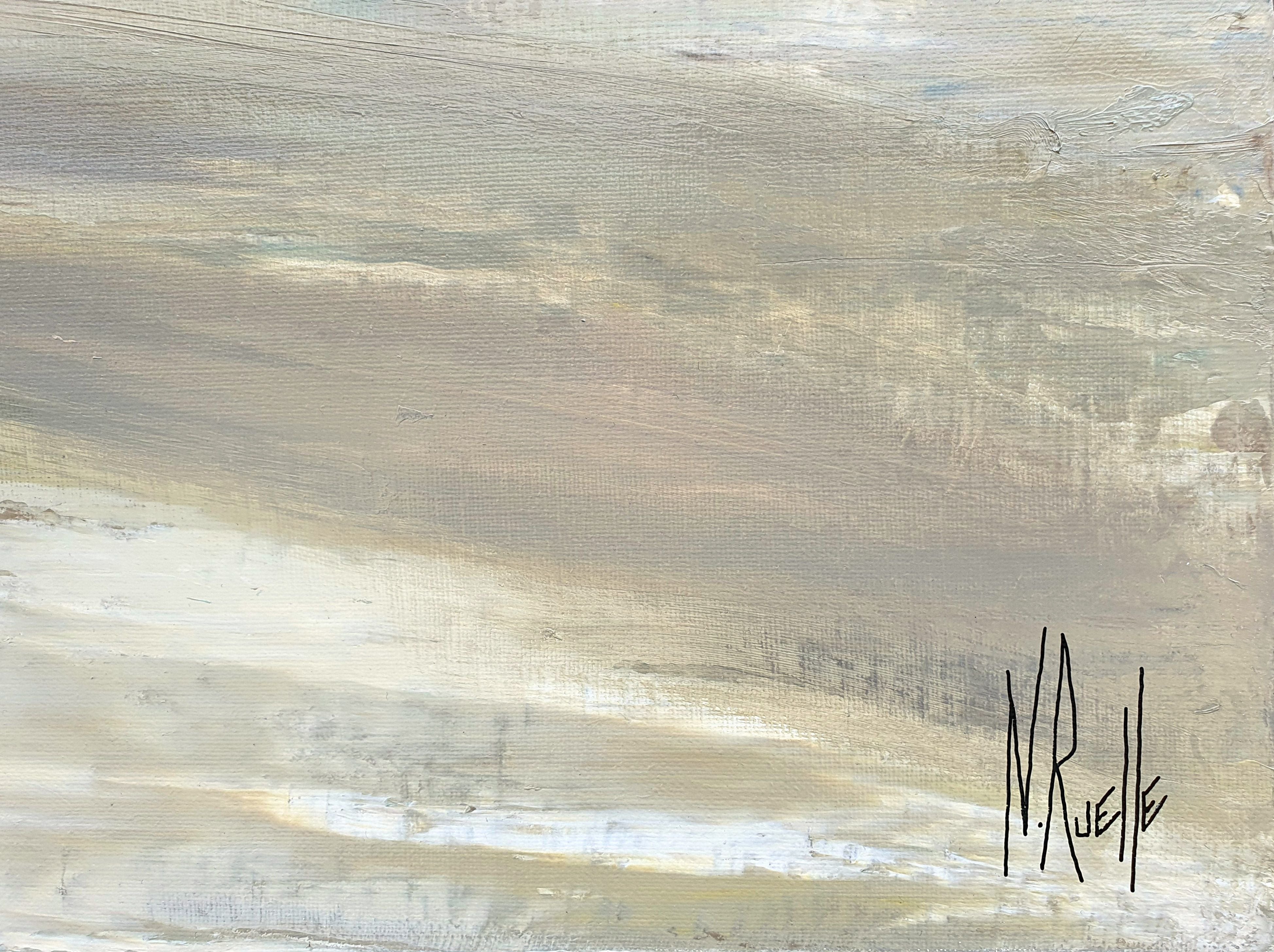 Tableau de RUELLE NICOLAS a pour titre  PREMIER JOUR style abstrait dim : RUELLE NICOLASprix:1000