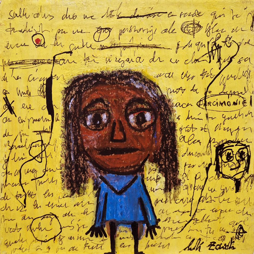 Tableau de LARBI ZAIDI a pour titre  PARCIMONIE I style figuratif dim : LARBI ZAIDIprix:120