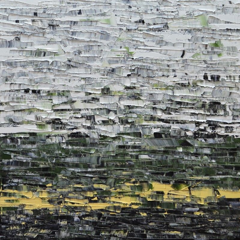 Tableau de ALAIN BECANNE a pour titre  Peinture abstraite 01-2025-9 style abstrait dim : ALAIN BECANNEprix:250