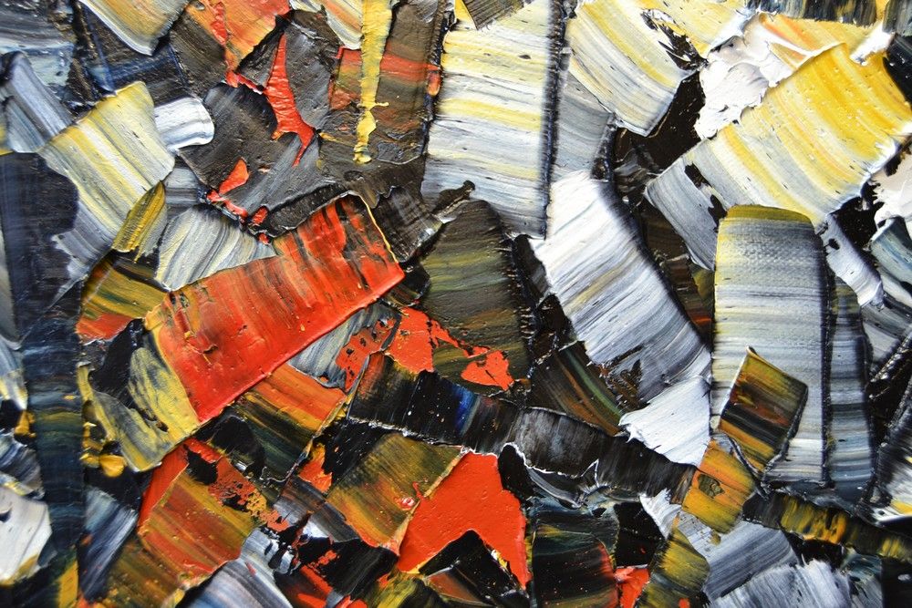 Tableau de ALAIN BECANNE a pour titre  Peinture abstraite 03-2025-20 style abstrait dim : ALAIN BECANNEprix:750