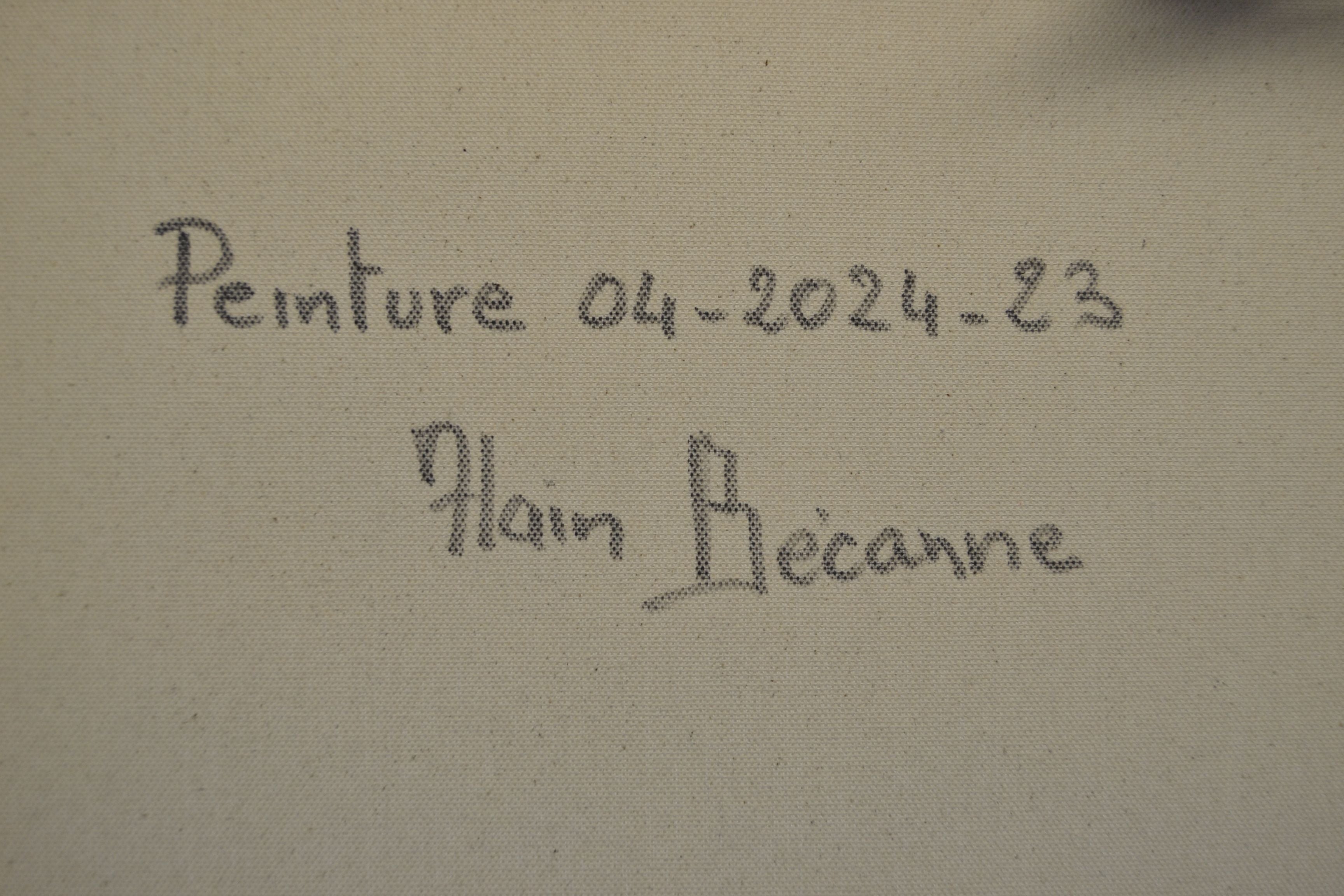 Tableau de ALAIN BECANNE a pour titre  Peinture 04-2024-23 style abstrait dim : ALAIN BECANNEprix:850