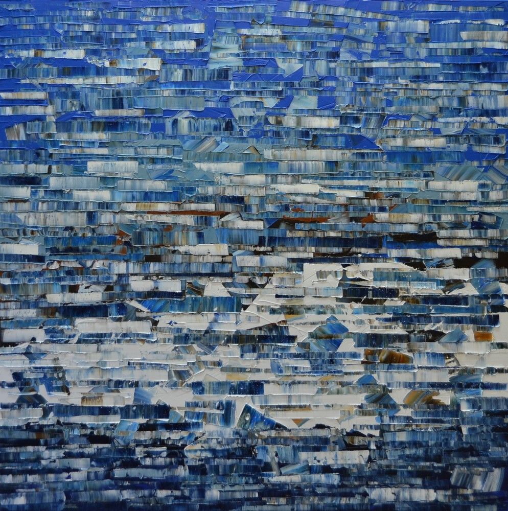 Tableau de ALAIN BECANNE a pour titre  Peinture abstraite 04-2025-28 style abstrait dim : ALAIN BECANNEprix:900