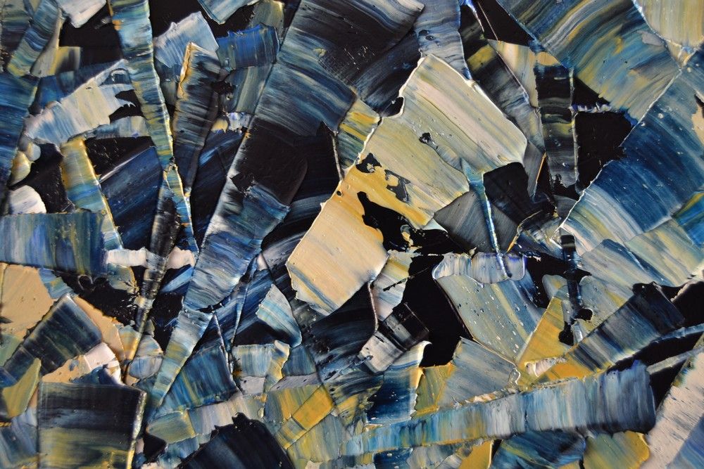 Tableau de ALAIN BECANNE a pour titre  Peinture abstraite 04-2025-34 style abstrait dim : ALAIN BECANNEprix:950