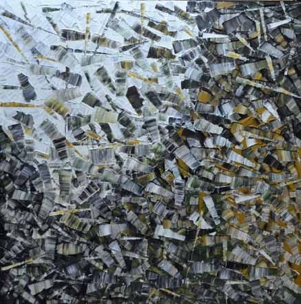 Tableau de ALAIN BECANNE a pour titre  PEINTURE 06-2023-45 style abstrait dim : ALAIN BECANNEprix:300