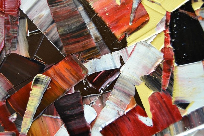 Tableau de ALAIN BECANNE a pour titre  Peinture abstraite 11-2024-45 style abstrait dim : ALAIN BECANNEprix:1200