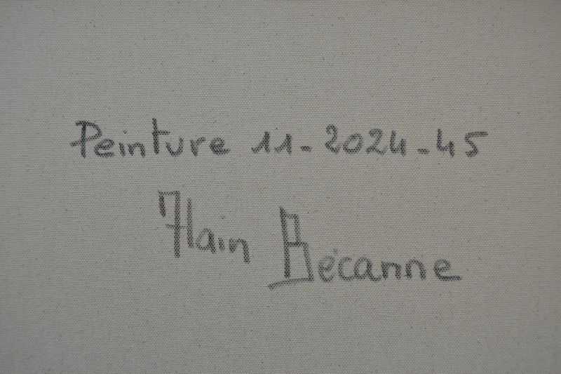 Tableau de ALAIN BECANNE a pour titre  Peinture abstraite 11-2024-45 style abstrait dim : ALAIN BECANNEprix:1200