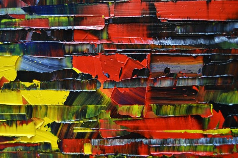 Tableau de ALAIN BECANNE a pour titre  Peinture abstraite 12-2024-48 style abstrait dim : ALAIN BECANNEprix:1200
