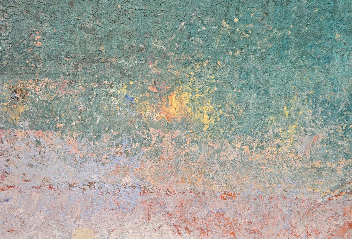 Tableau de N MAFFRE a pour titre  La plaine 1 style figuratif dim : N MAFFREprix:700