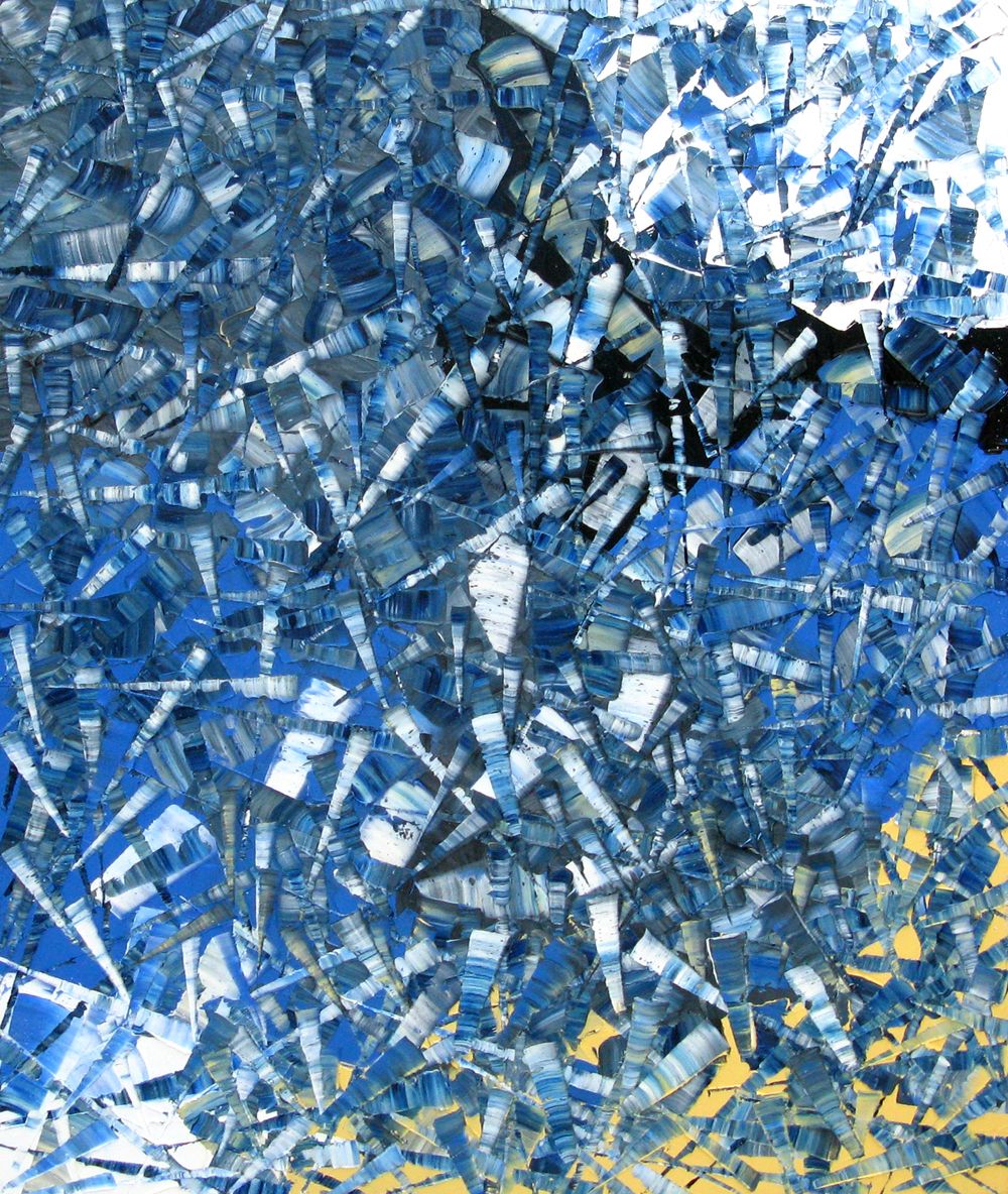 Tableau de ALAIN BECANNE a pour titre  Peinture abstraite 08-2025-42 style abstrait dim : ALAIN BECANNEprix:750
