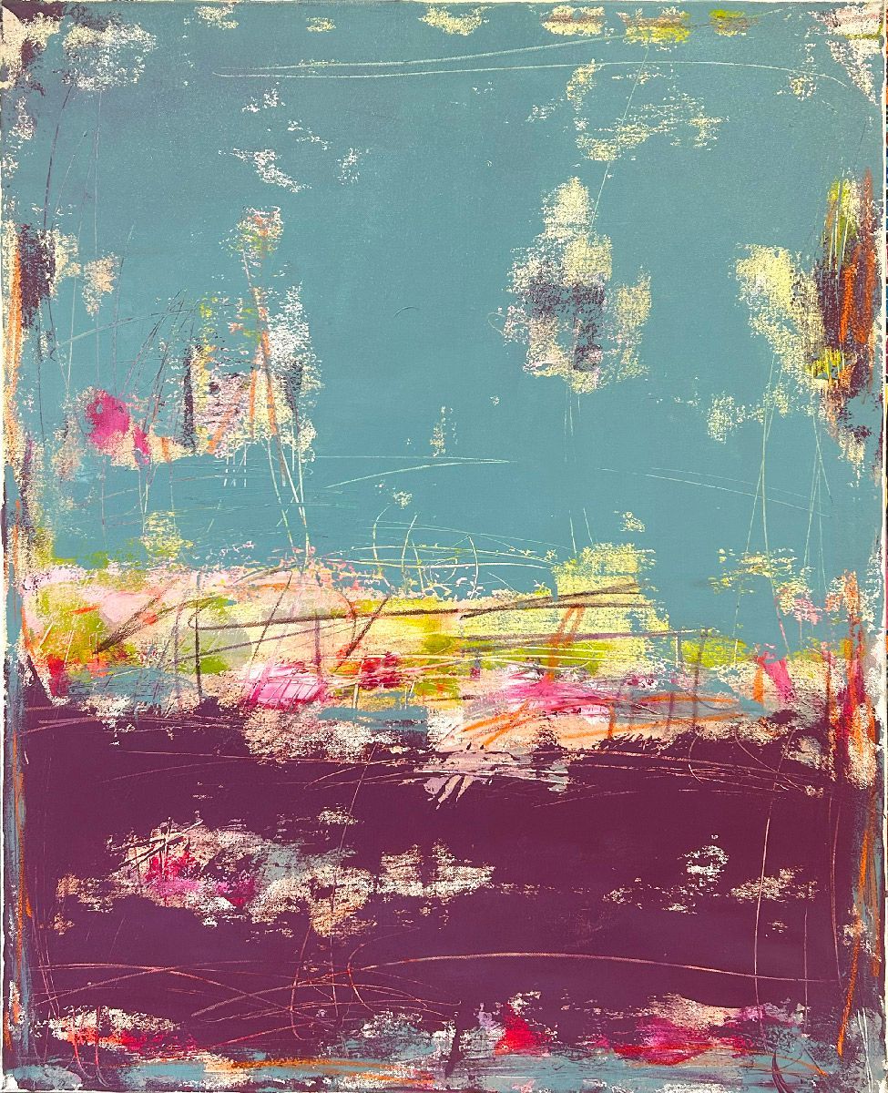 Tableau de TANIA CARRARA a pour titre  Nuances de Provence style abstrait dim : TANIA CARRARAprix:950