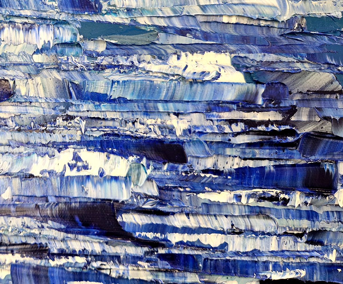 Tableau de ALAIN BECANNE a pour titre  Peinture 02-2025-17 style abstrait dim : ALAIN BECANNEprix:900
