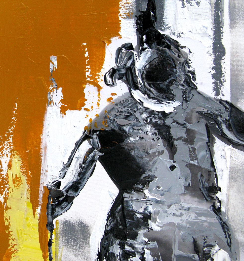 Tableau de FARID AMRAR a pour titre  La Métamorphose style abstrait dim : FARID AMRARprix:380